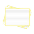 Leitner Flashcards A6 Pastel Lined yellow