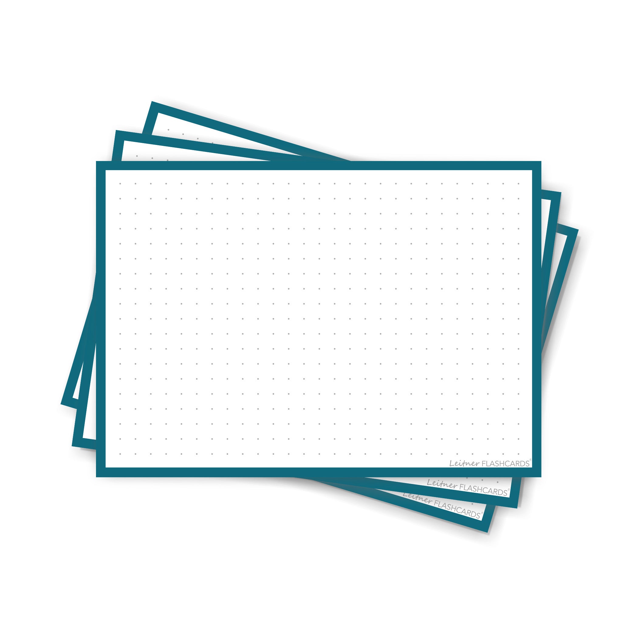 Leitner Flashcards A6 Retro Dotted blue