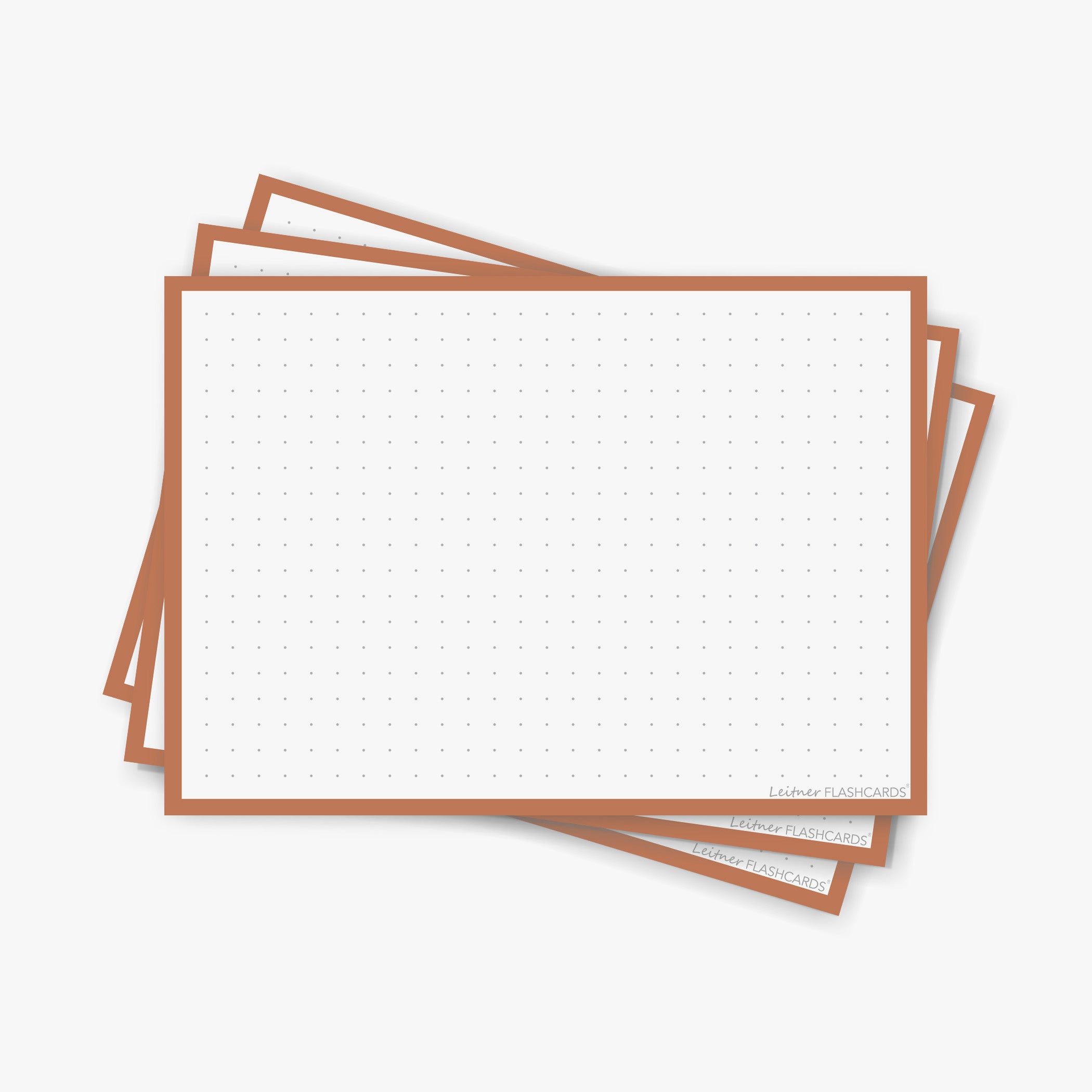 Leitner Flashcards A6 Retro Dotted orange