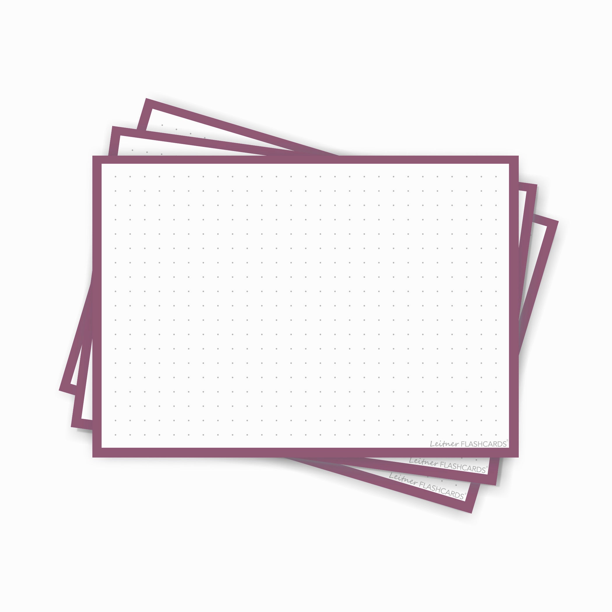 Leitner Flashcards A6 Retro Dotted purple
