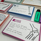 Leitner Flashcards A6 Retro Lined purple