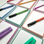 Leitner Flashcards A6 Retro Lined green