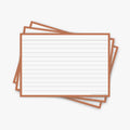 Leitner Flashcards A6 Retro Lined orange