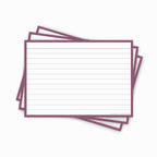 Leitner Flashcards A6 Retro Lined purple