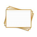 Leitner Flashcards A6 Retro Lined yellow