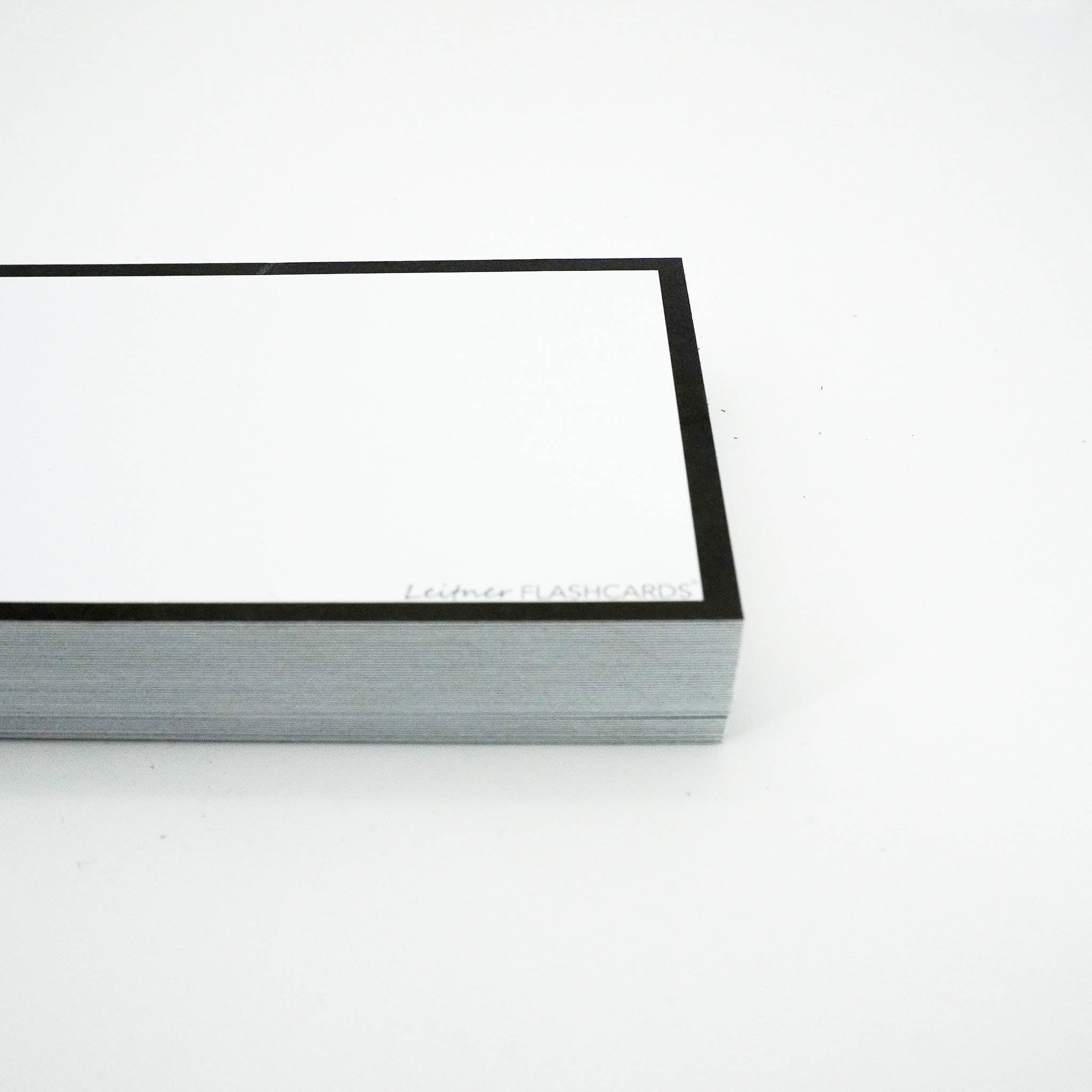 Leitner Flashcards A7 Classic Blank black border 3