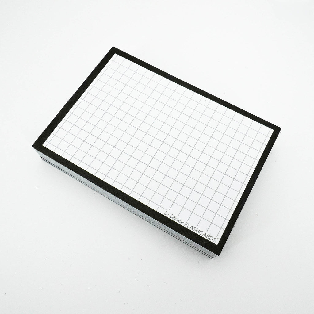 Leitner Flashcards A7 Classic Squared black 2