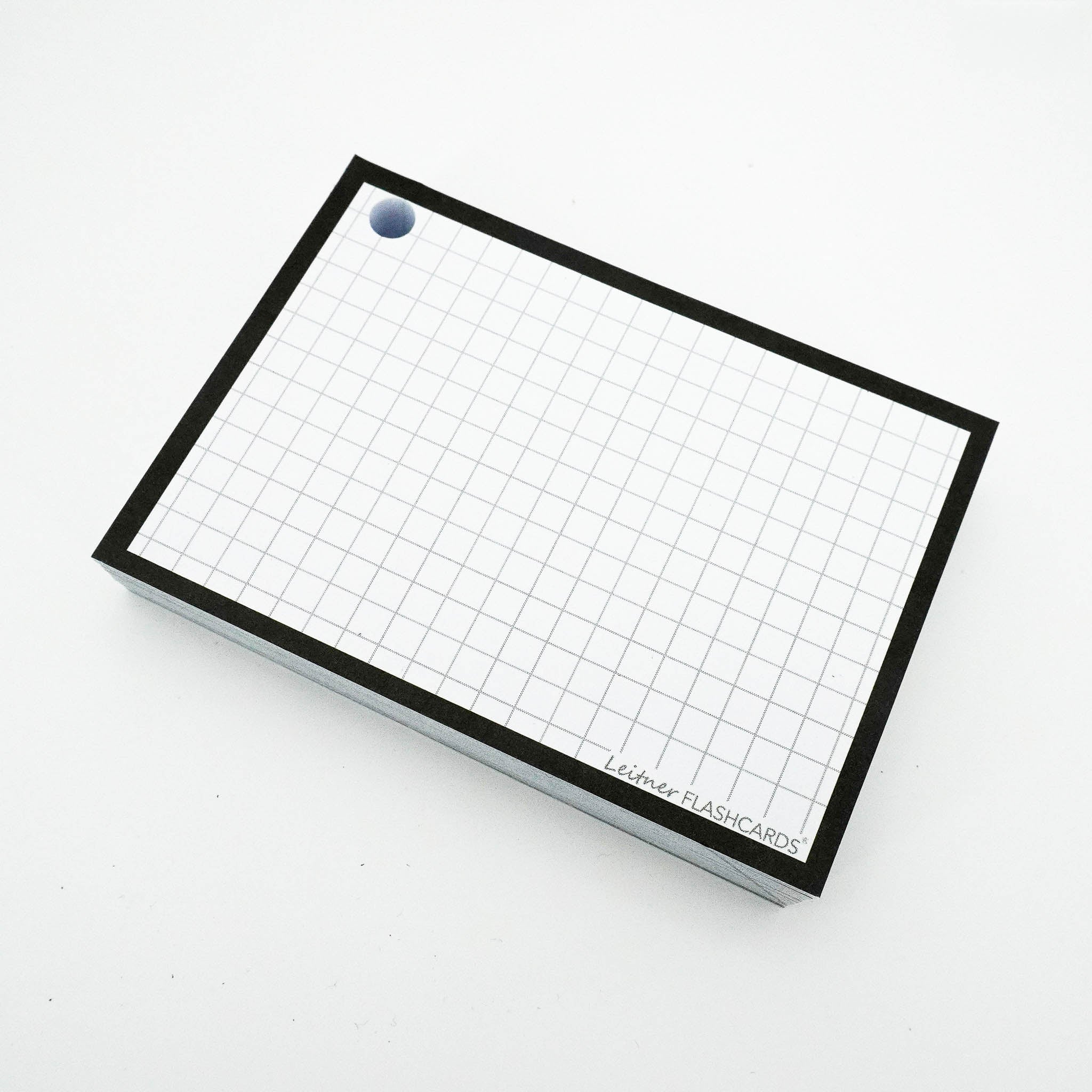 Leitner Flashcards A7 Classic Squared black 4