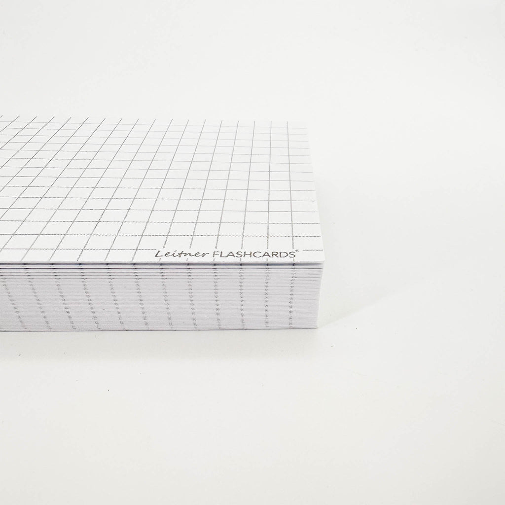 Leitner Flashcards A7 Classic Squared white 3