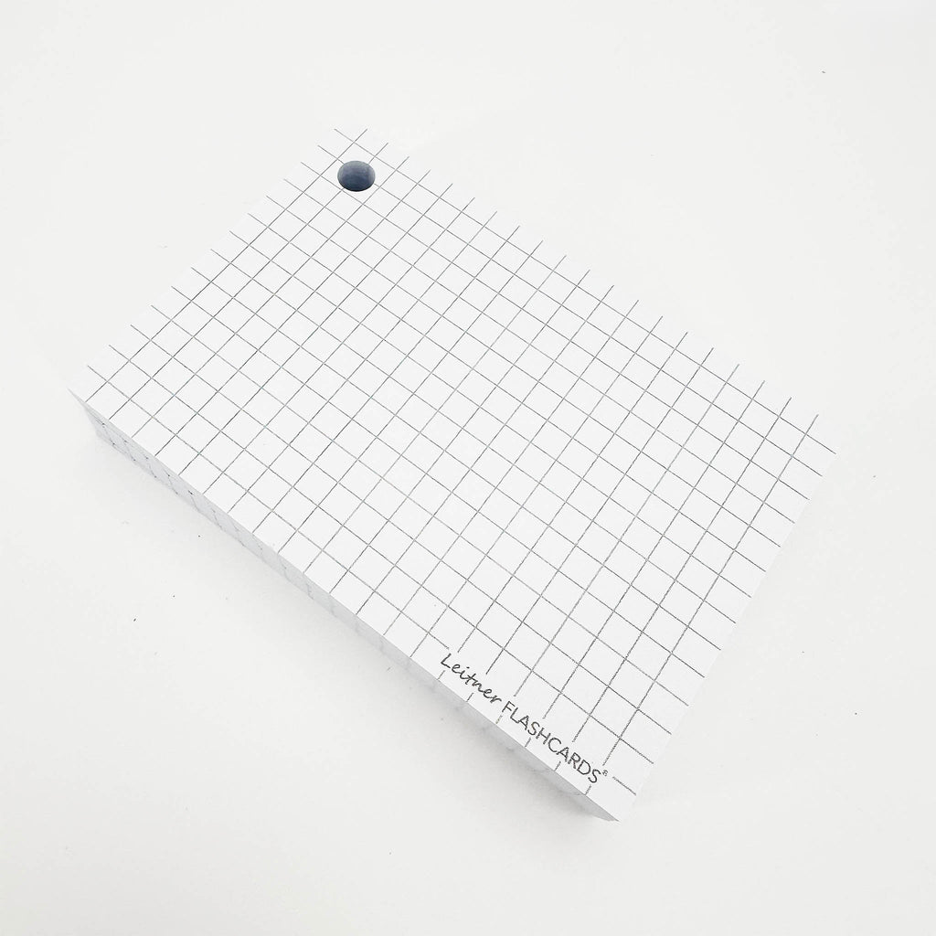 Leitner Flashcards A7 Classic Squared white 4