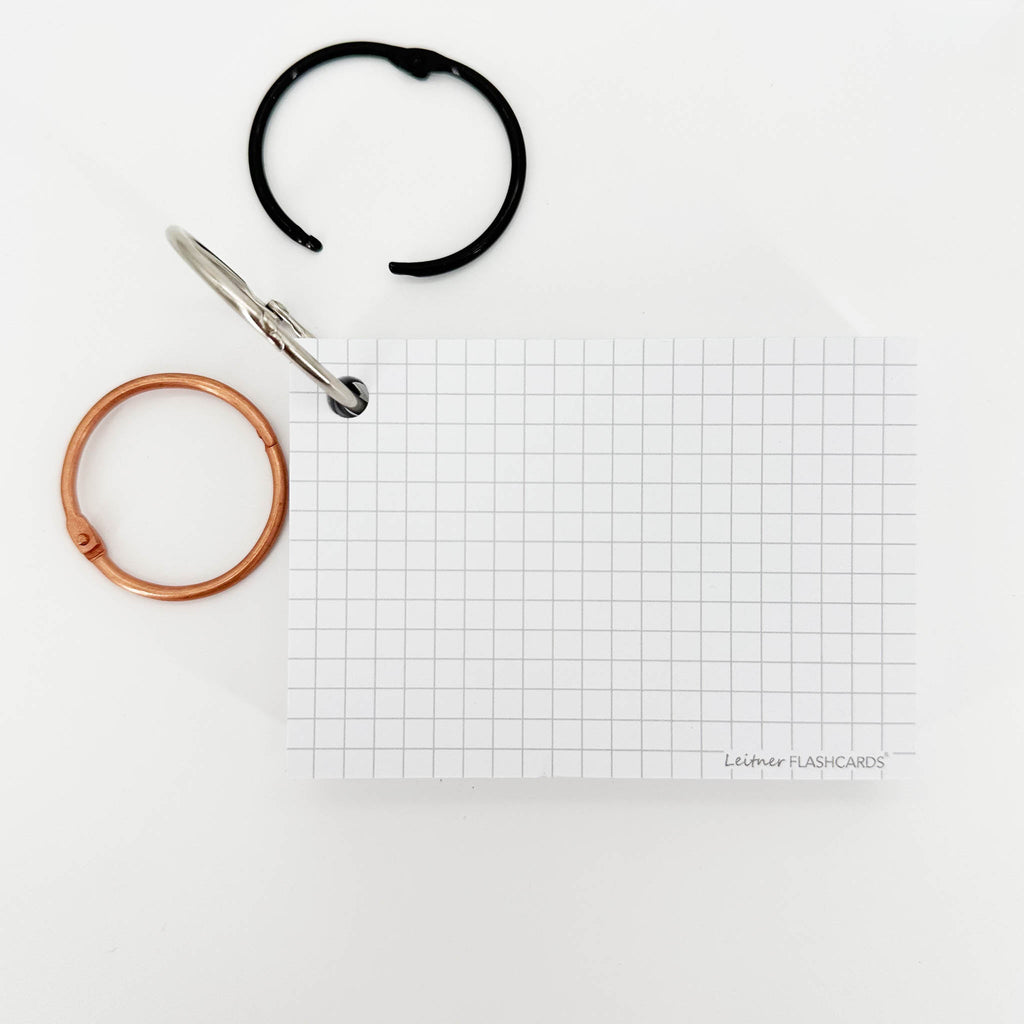 Leitner Flashcards A7 Classic Squared white 6