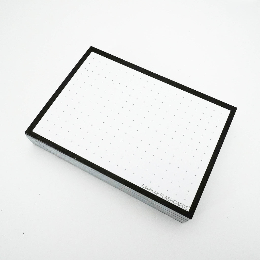Leitner Flashcards A7 Classic Dotted black 2