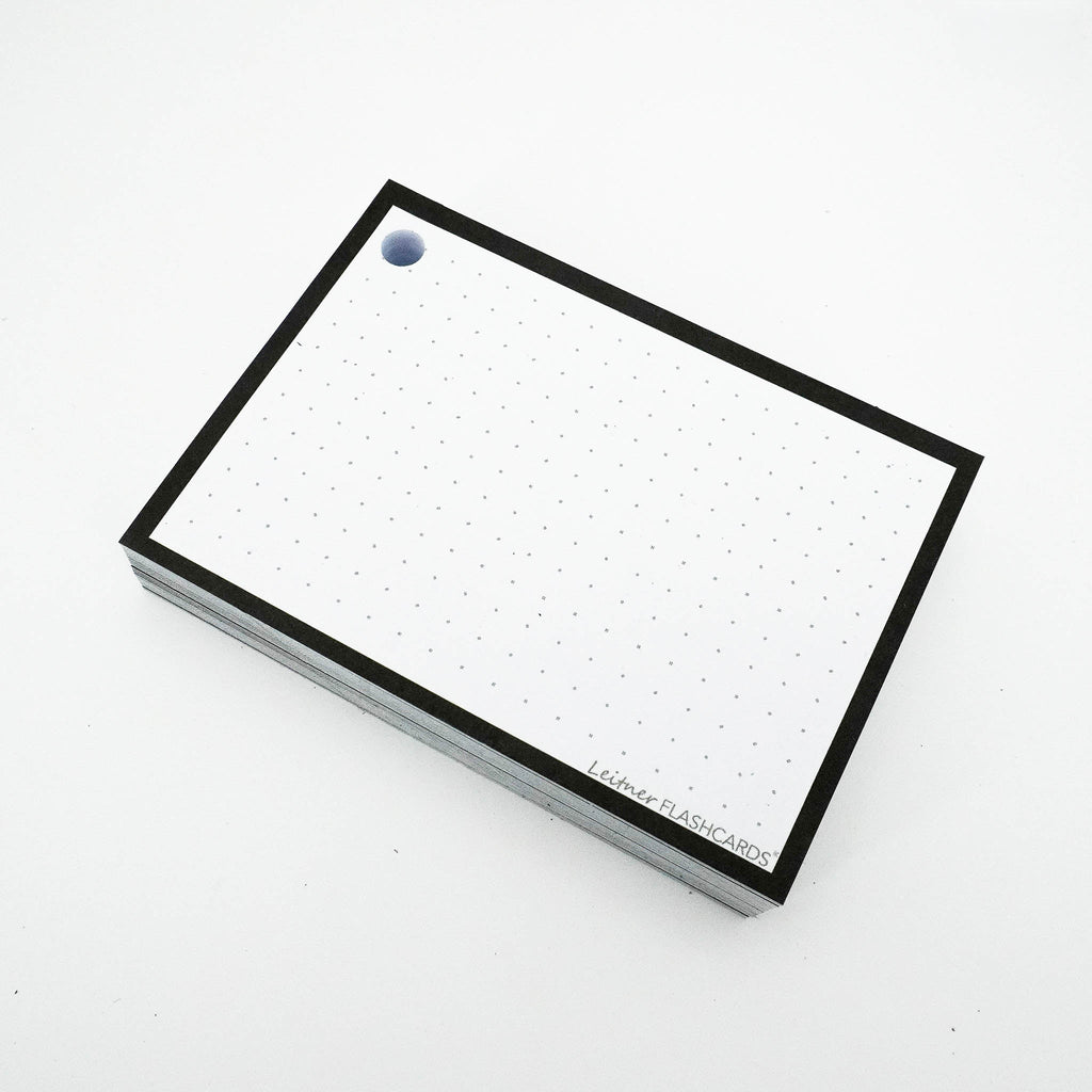 Leitner Flashcards A7 Classic Dotted black 4