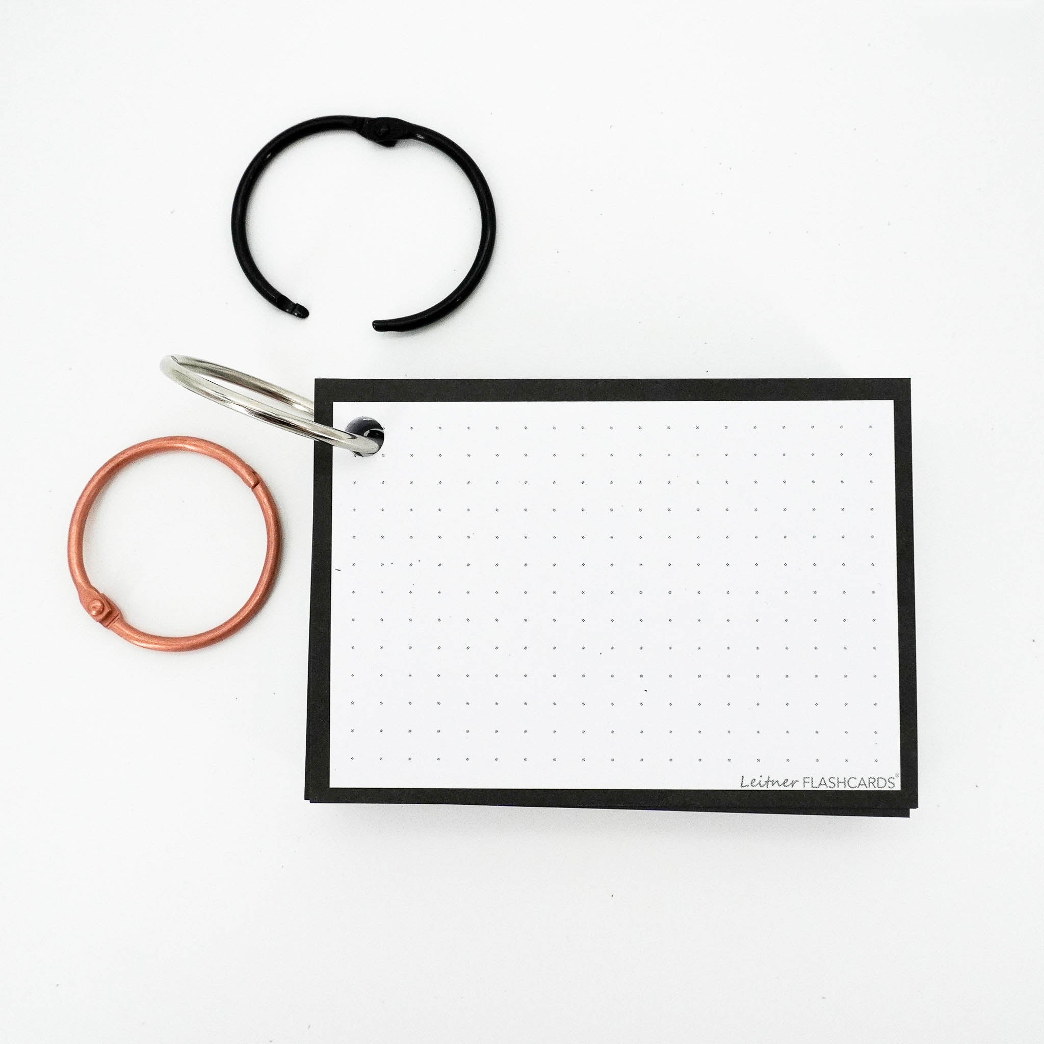 Leitner Flashcards A7 Classic Dotted black 6