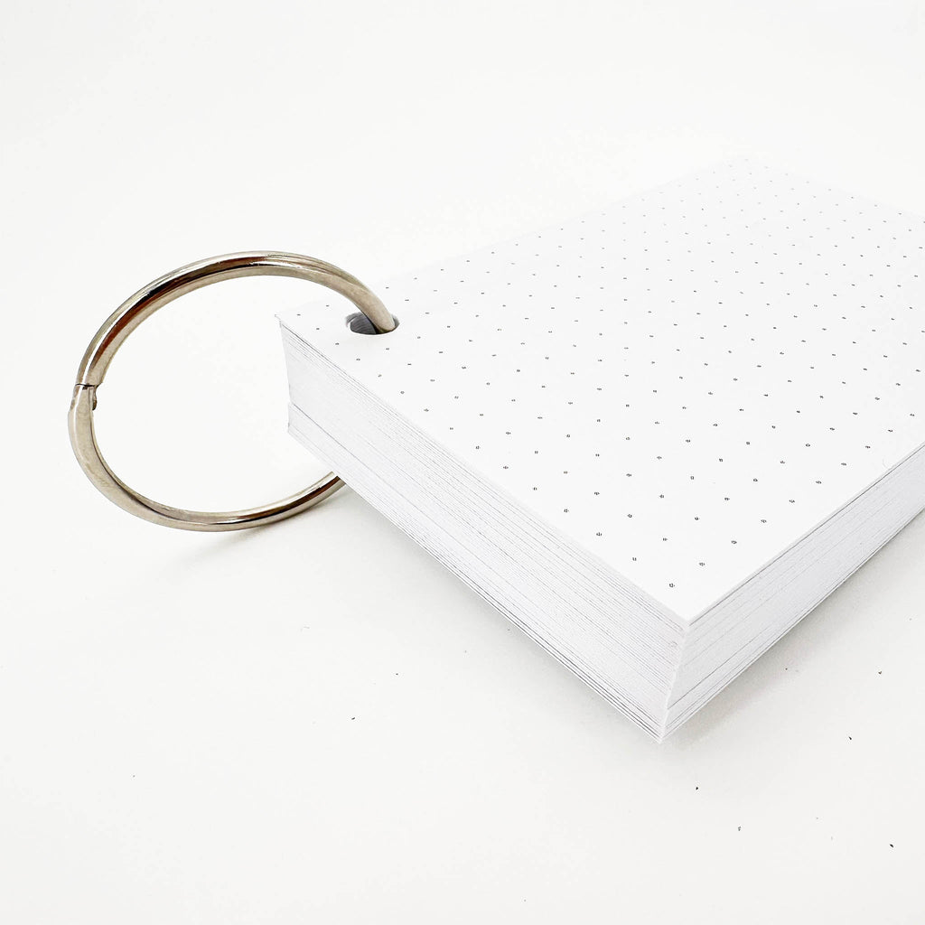 Leitner Flashcards A7 Classic Dotted white 5