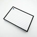 Leitner Flashcards A7 Classic Lined black 4