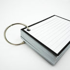 Leitner Flashcards A7 Classic Lined black 5