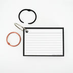 Leitner Flashcards A7 Classic Lined black 6