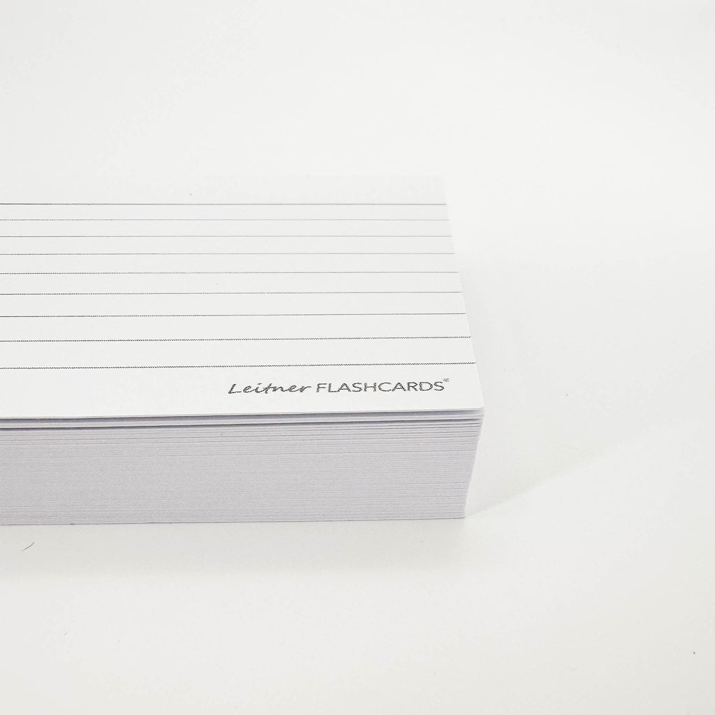 Leitner Flashcards A7 Classic Lined white 3