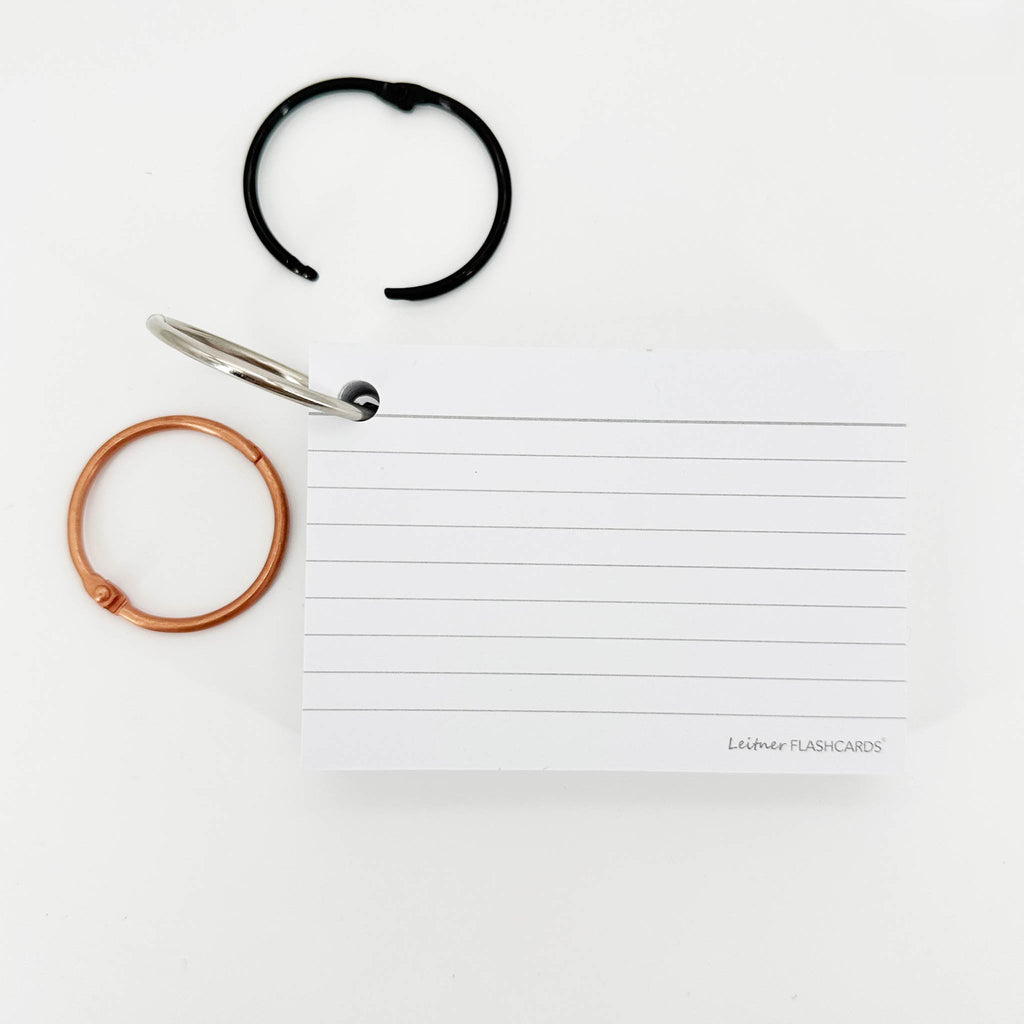 Leitner Flashcards A7 Classic Lined white 6