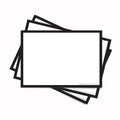 Leitner Flashcards A7 Classic Blank - black border
