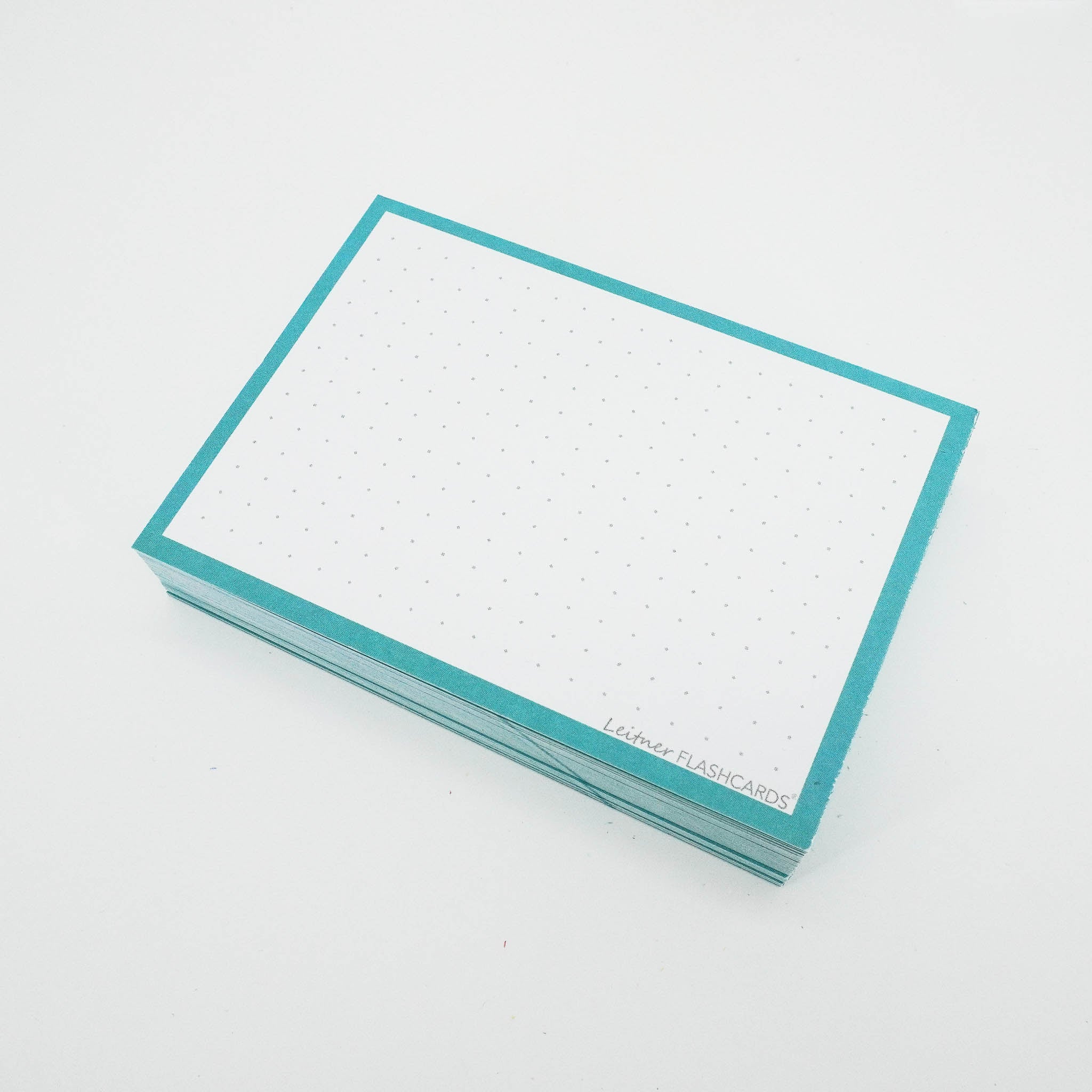 Leitner Flashcards A7 Classic Dotted blue with ring 2