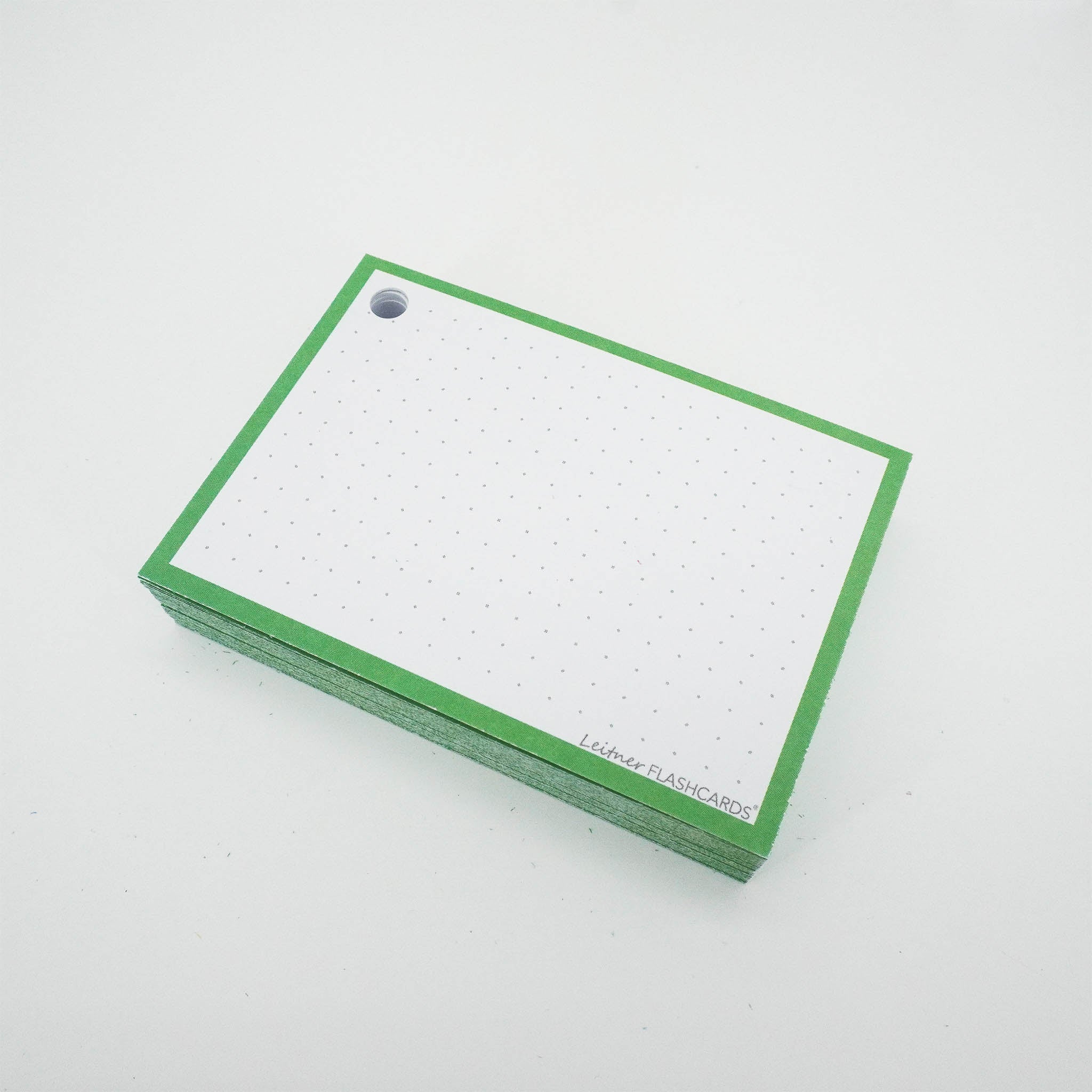 Leitner Flashcards A7 Classic Dotted green 3