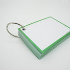 Leitner Flashcards A7 Classic Dotted green with ring