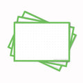 Leitner Flashcards A7 Classic Dotted green