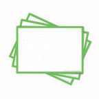 Leitner Flashcards A7 Classic Dotted green