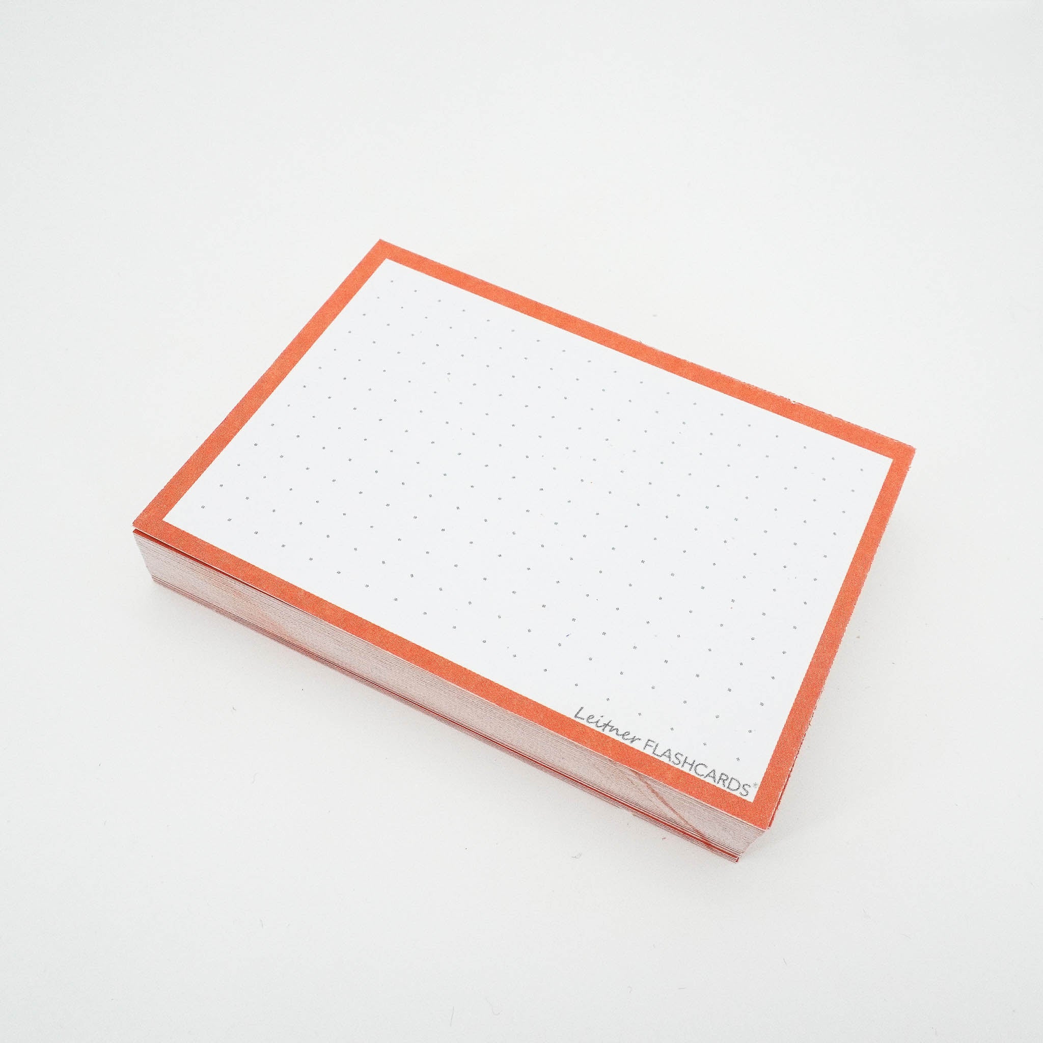 Leitner Flashcards A7 Classic Dotted orange 2