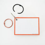 Leitner Flashcards A7 Classic Dotted orange with ring