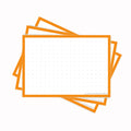 Leitner Flashcards A7 Classic Dotted orange