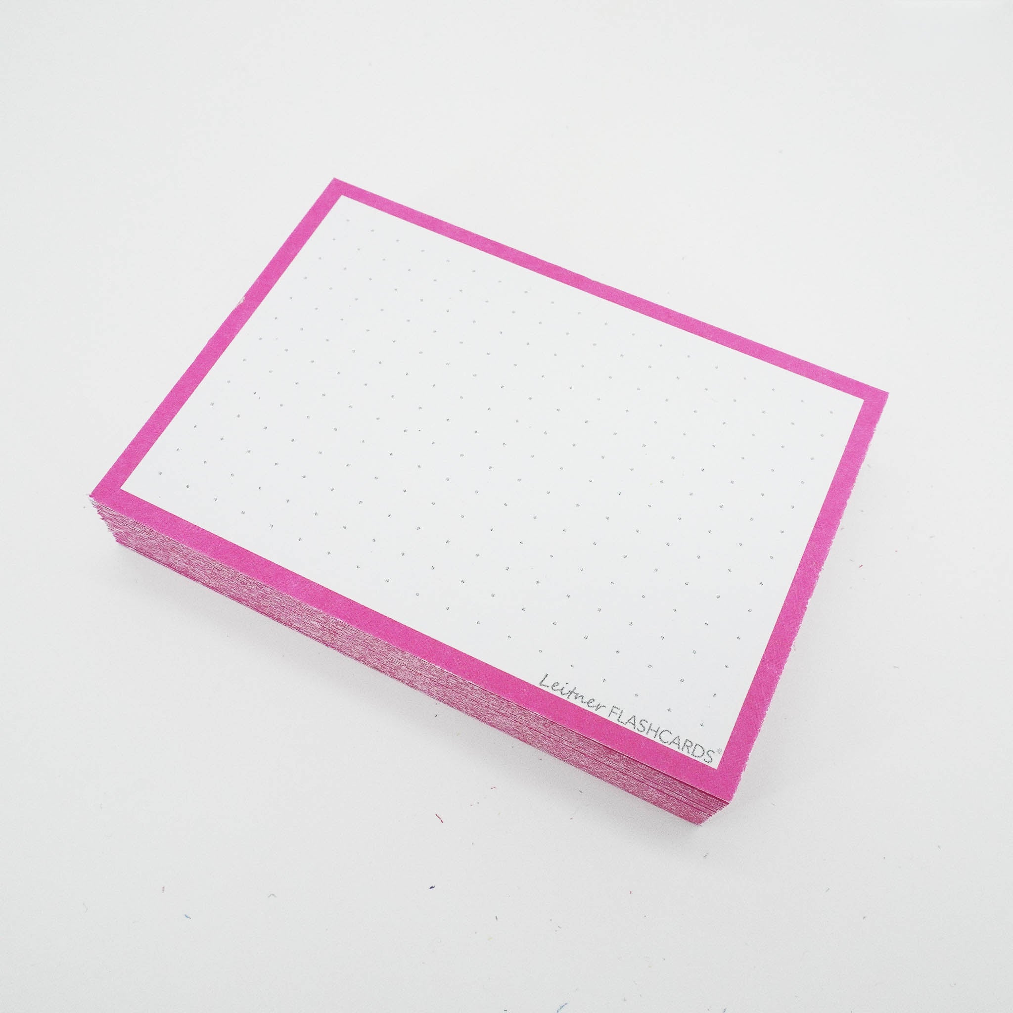 Leitner Flashcards A7 Classic Dotted pink
