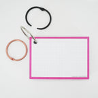 Leitner Flashcards A7 Classic Dotted pink with ring 2