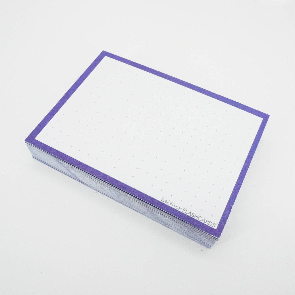 Leitner Flashcards A7 Classic Dotted purple 3