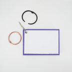 Leitner Flashcards A7 Classic Dotted purple with ring