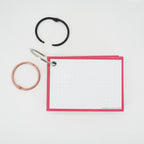 Leitner Flashcards A7 Classic Dotted red with ring