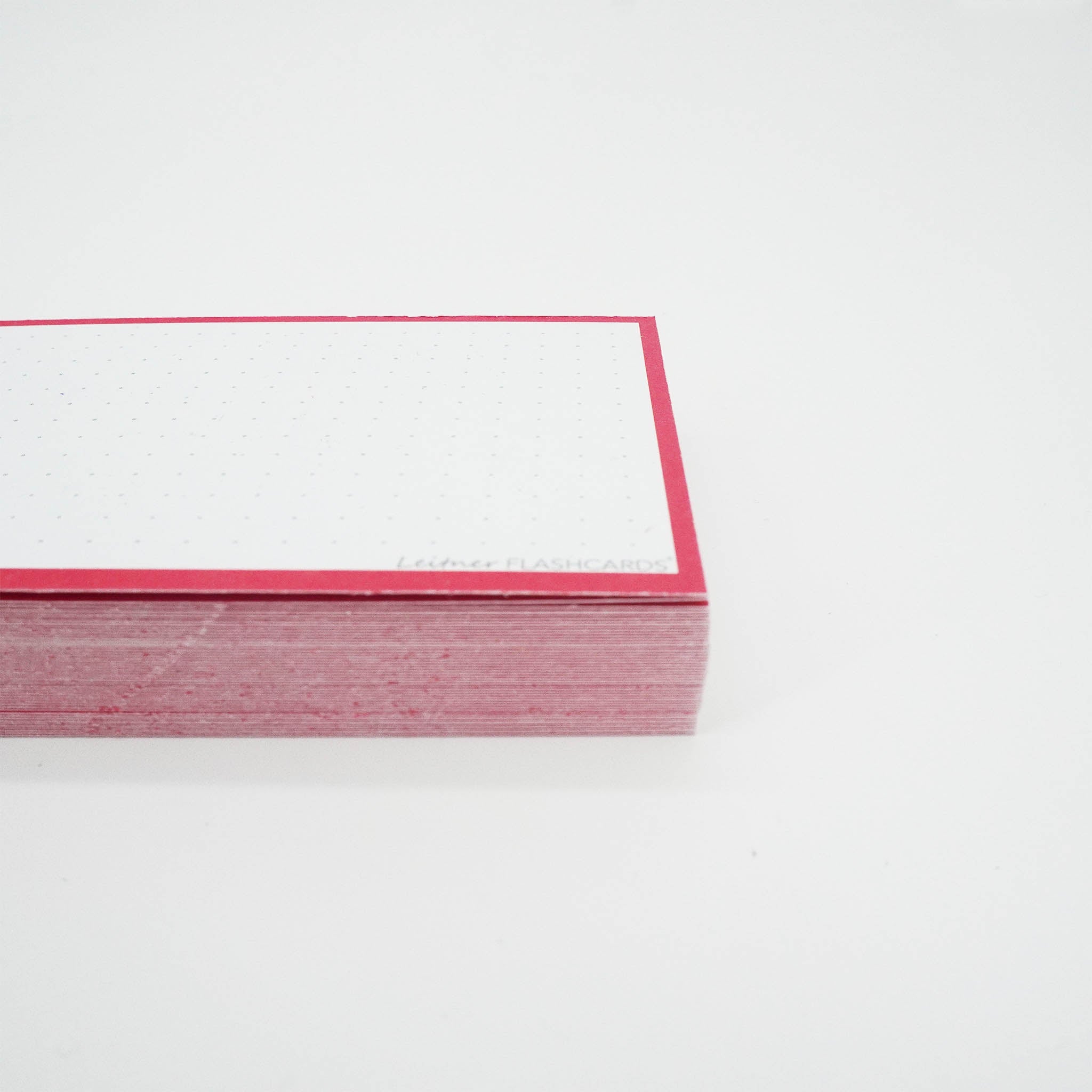 Leitner Flashcards A7 Classic Dotted red 2