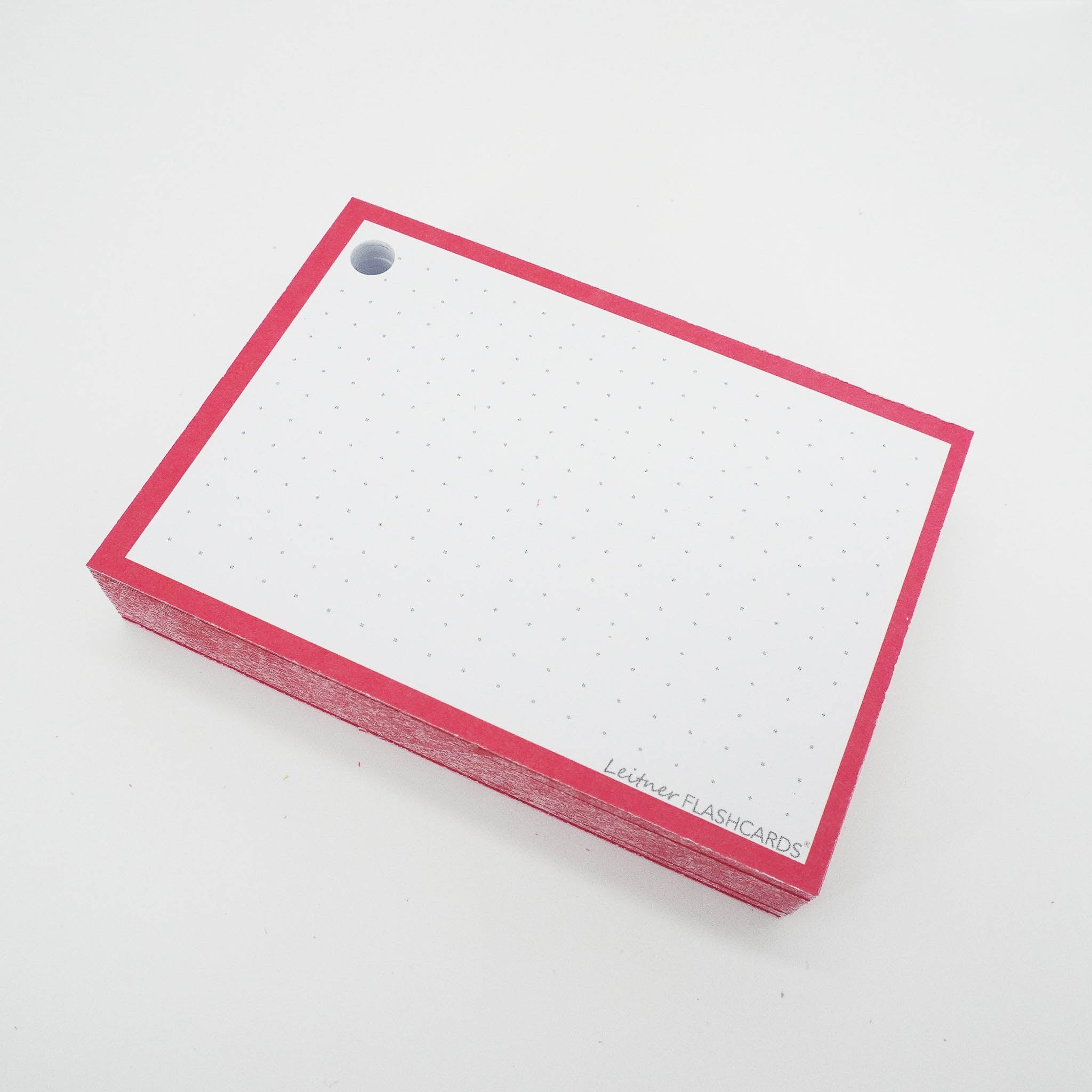 Leitner Flashcards A7 Classic Dotted red 3