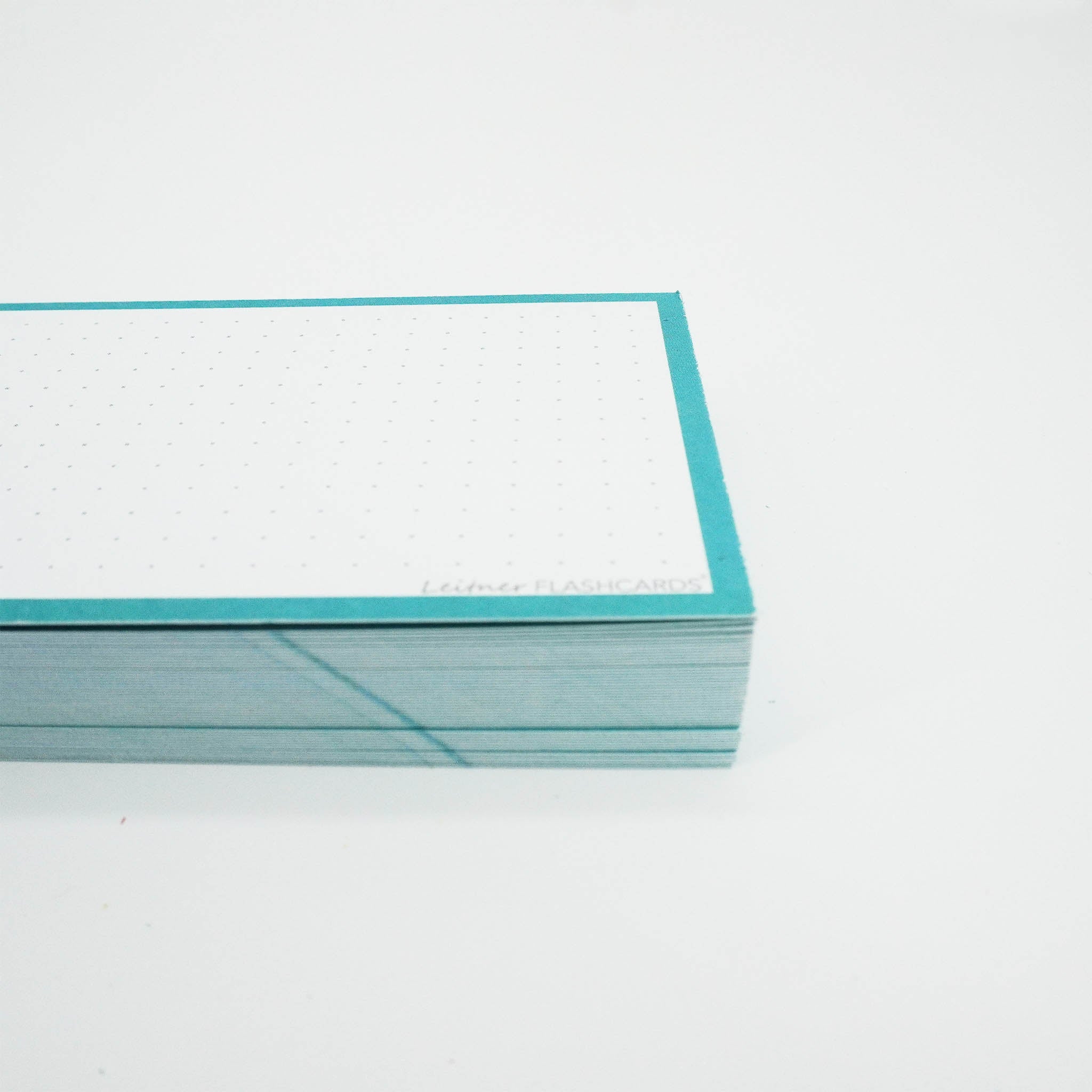 Leitner Flashcards A7 Classic Dotted turquoise