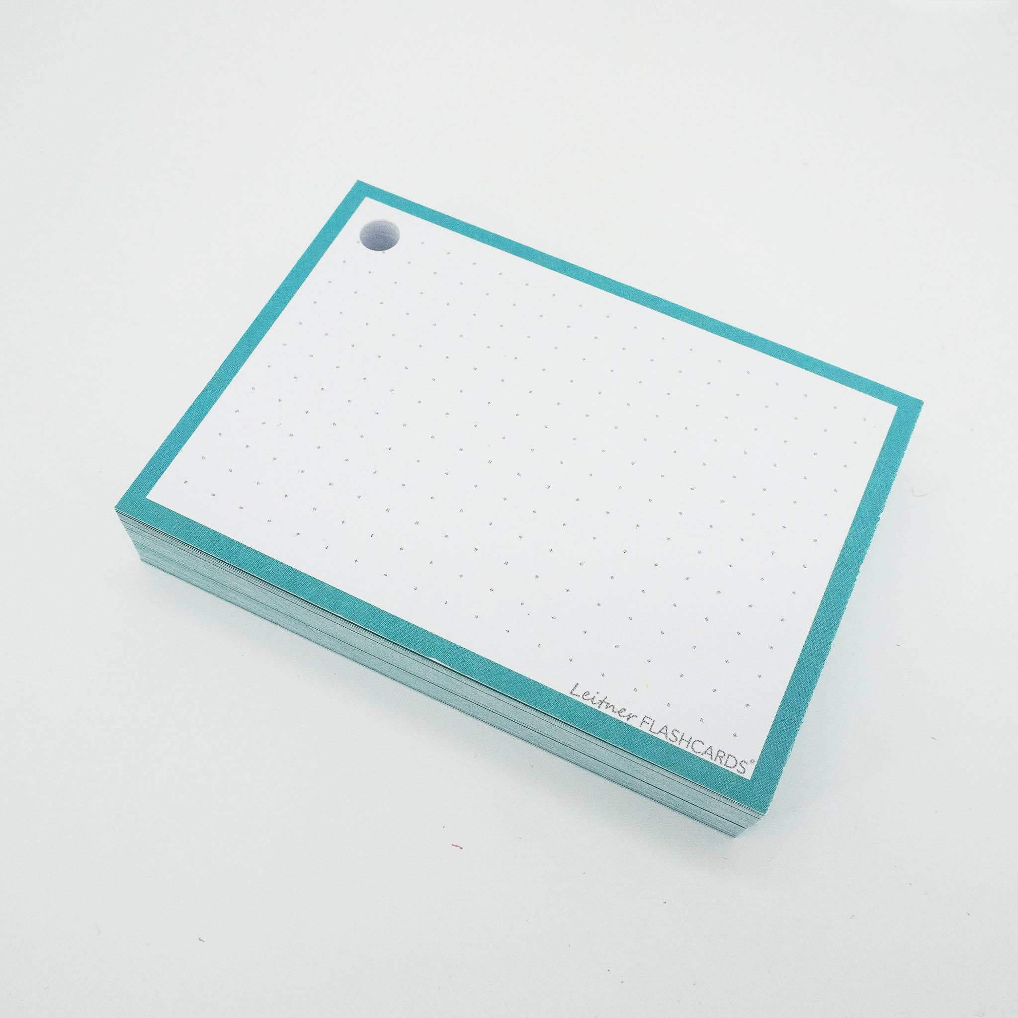 Leitner Flashcards A7 Classic Dotted turquoise 2