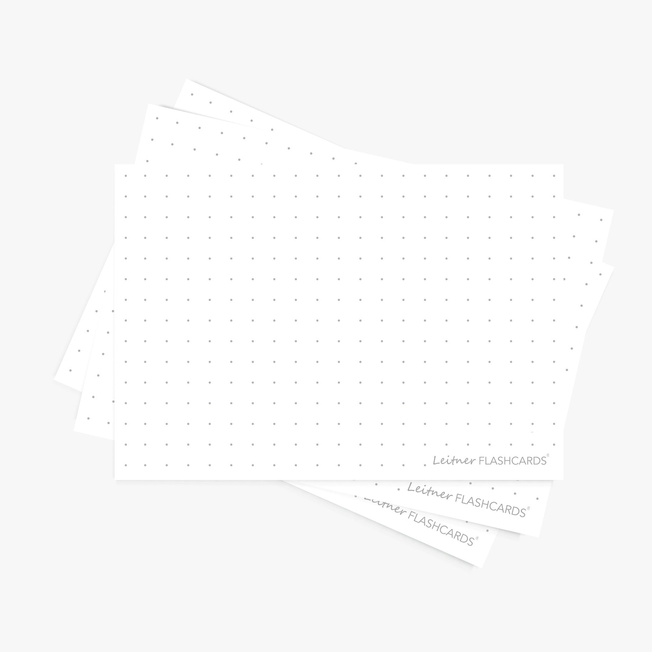 Leitner Flashcards A7 Classic Dotted white