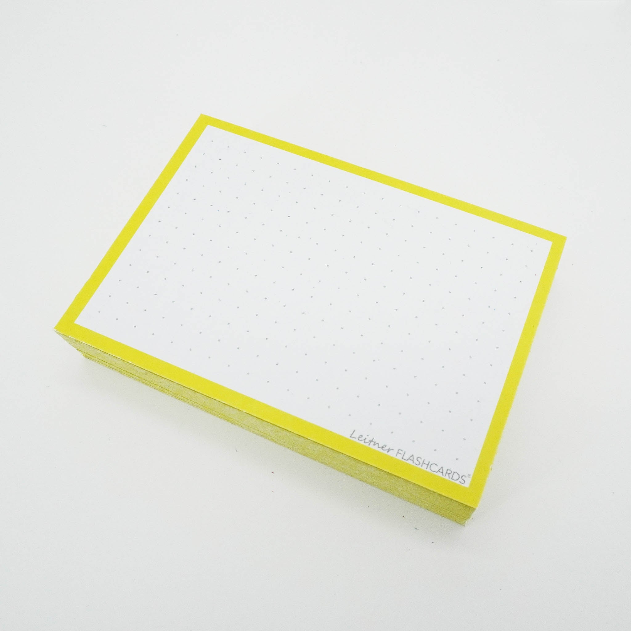 Leitner Flashcards A7 Classic Dotted yellow 2