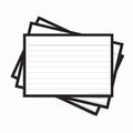 Leitner Flashcards A7 Classic Lined black