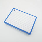 Leitner Flashcards A7 Classic Lined blue geperforeerd