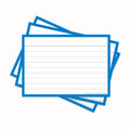 Leitner Flashcards A7 Classic Lined blue