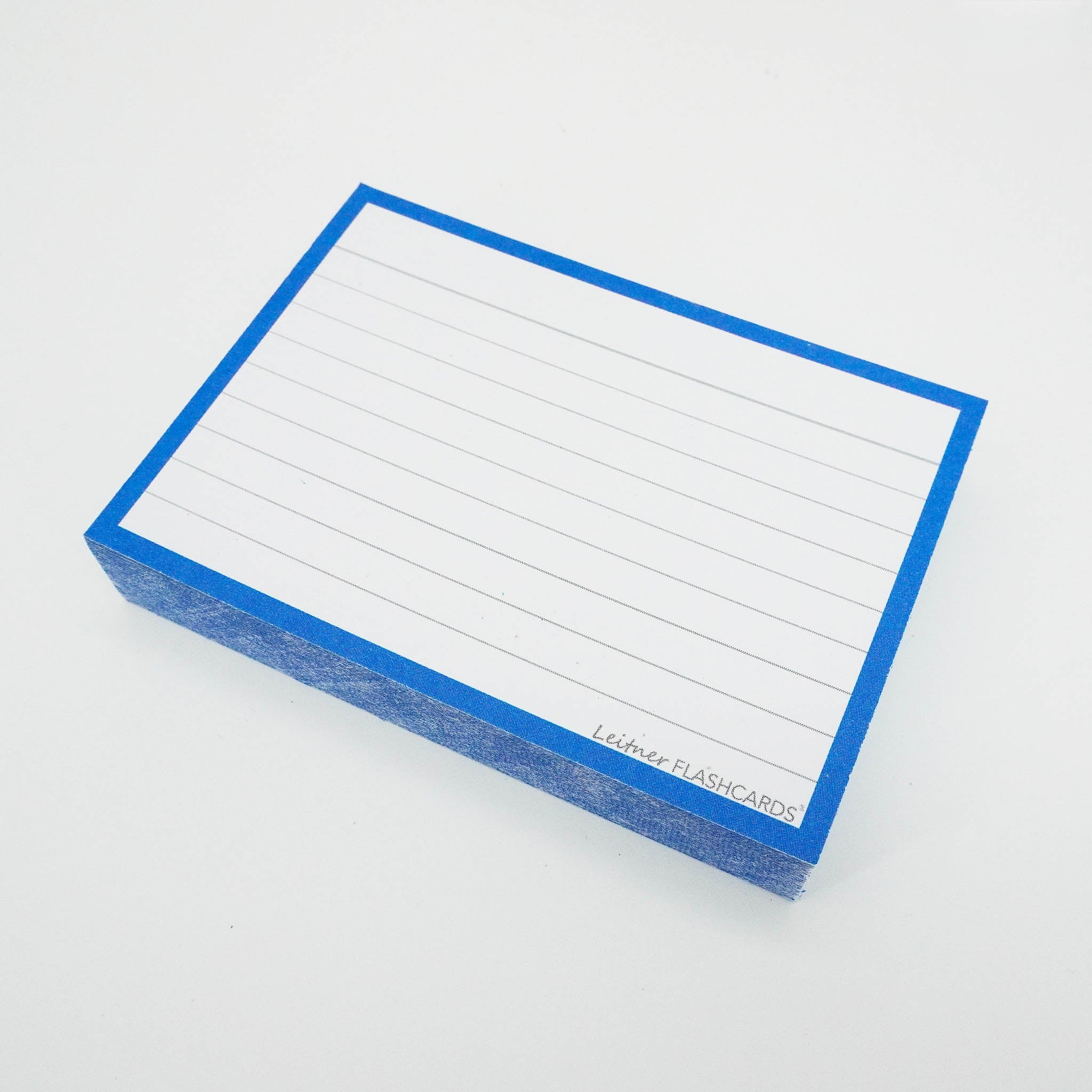 Leitner Flashcards A7 Classic Lined blue