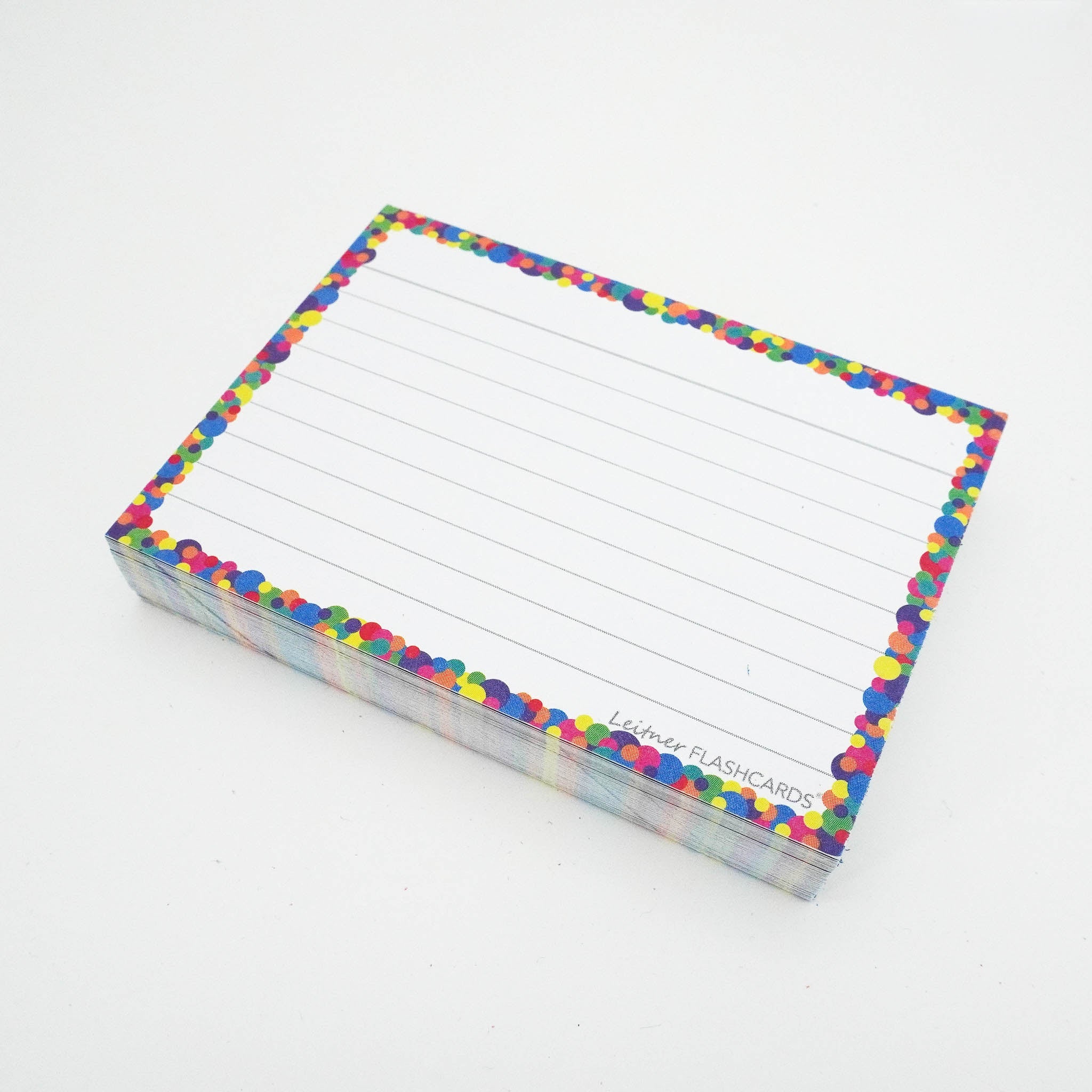 Leitner Flashcards A7 Classic Lined confetti 2