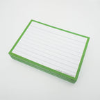 Leitner Flashcards A7 Classic Lined green